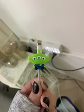Toy Story figura-funda protectora para auriculares, Protector de Datos para iphone, Cable cargador USB de Disney