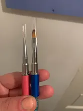 PinPai-pincel para manicura con diamantes de imitación, mango de Metal con diamante, pintura de uñas acrílicas, Gel UV