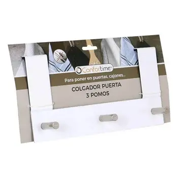 

Door Coat Rack Confortime (3 Hangers) (26 X 13,4 x 8,5 cm)