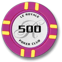 Набор для покера Le Royale в металлическом кейсе фишки пластик с номиналом 300/500