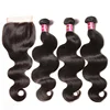 UNICE Hair Body Wave Bundles With 5X5 HD Lace Closure Human Hair Bundles With 4*4 Lace Closure 8-30