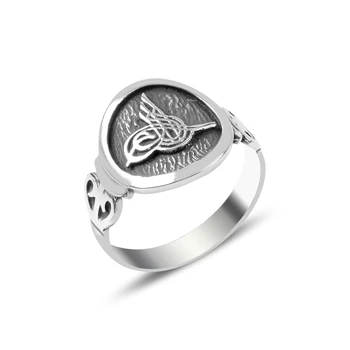 

Silver 925 Sterling Ottoman Monogram Ring
