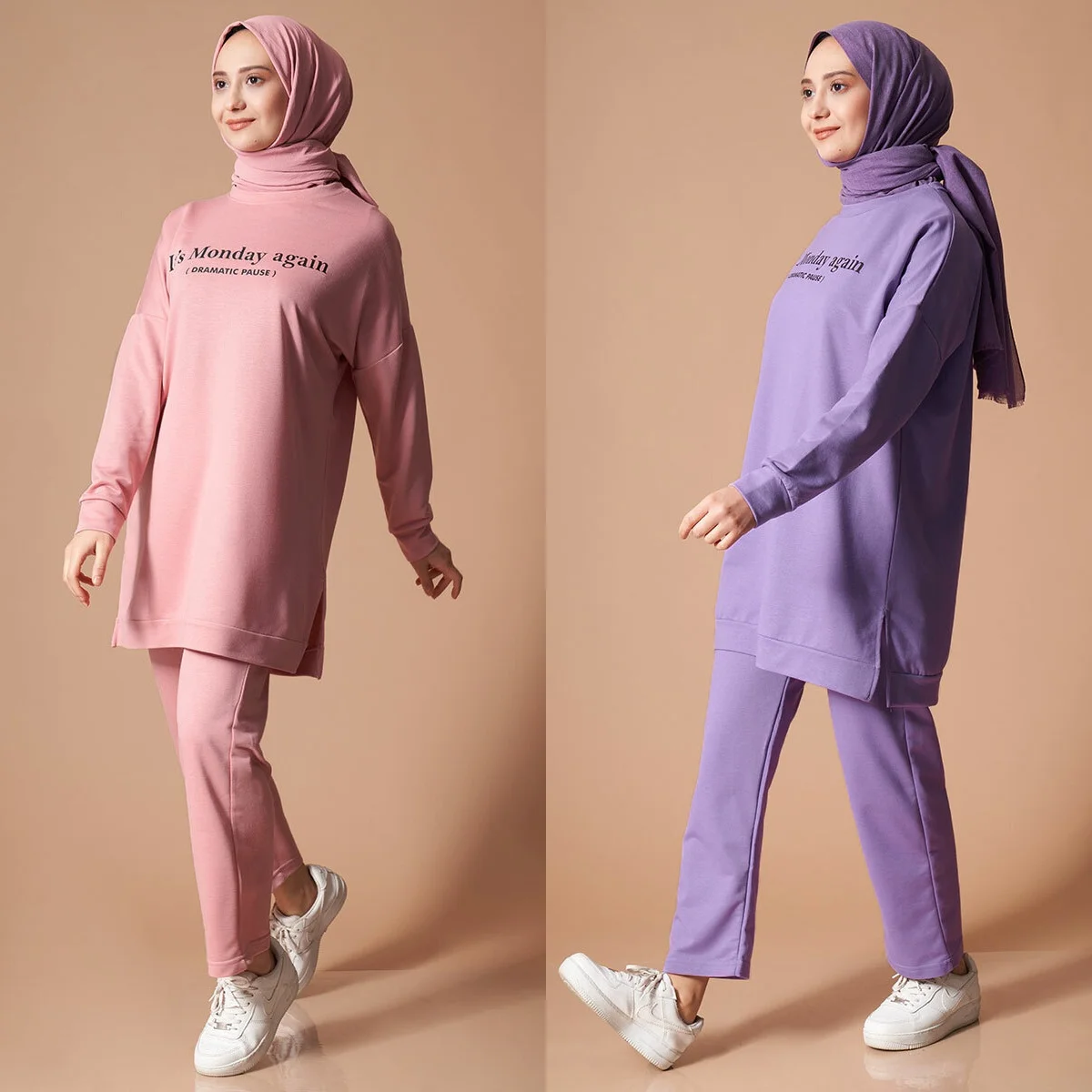 Conjuntos de dos piezas para mujer, chándal de manga larga + Pantalones, ropa deportiva informal para correr, atuendo femenino, 2021