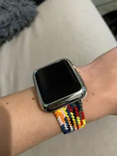 Correa de tela de nailon trenzada para Apple Watch, pulsera elástica de 44mm, 40mm, 38mm y 42mm para iWatch Series 6 SE 5 4 3, 2020