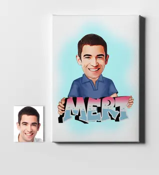 

Personalized Is Mr Cartoon Canvas Print (50x70 cm.) 1