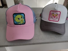 Capslab-Gorra de malla con diseño de Bugs Bunny para hombre y mujer, gorro de béisbol con diseño de pantera ajustable, de dibujos animados Snapback, unisex