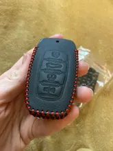 Cuero Luminoso de llave de coche para gran pared Haval Coupe H7 H8 H9 GMW H6, cubierta pequeña a rayas de Color, carcasa del mando a distancia, llavero