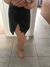 Skirt Simplee Asymmetrical High-Street-Skirts Women Summer Black Ladies Female Sash Casual