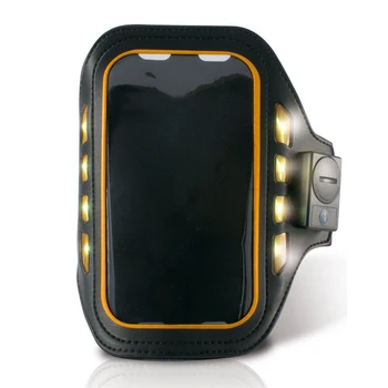 

Sports Bracelet with LED KSIX 4" Black Neoprene