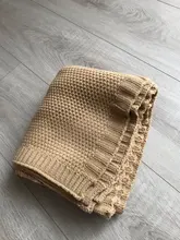 Manta tejida para bebé, ropa envolvente de cama supersuave para niños pequeños, colcha de cama, sofá, cochecito, cesta