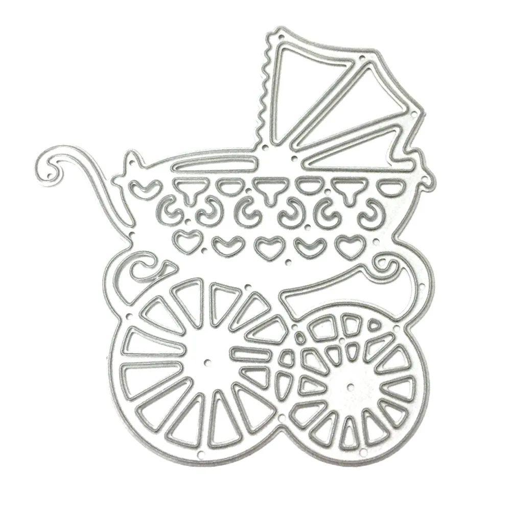 

Baby Cart Metal Cutting Dies Frame Stencil for DIY Scrapbooking Album Embossing Paper Card Decorative Template