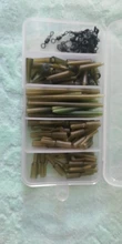 JSM 120 Uds. Accesorios de pesca de carpa aparejos mangas antienredos gomas traseras Clips de plomo de seguridad conjunto rótulas de cambio rápido con caja