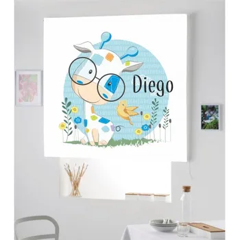 

Blind Iroa Digital customizable Giraffe Toddler ROLLER BLINDS TRANSLUCENT PERSONALIZED WITH NAME! (100X170)