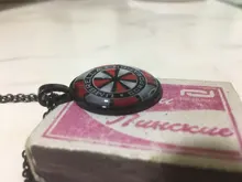 Badge Necklace Jewelry Pendant Umbrella Crystal Biochemical Gift Convex Round Glass Company