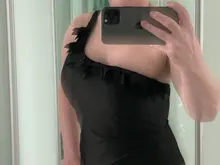 Bañador de una pieza para mujer, ropa de baño Sexy de encaje negro, traje de baño de un hombro, traje de baño de talla grande, Monokini para playa