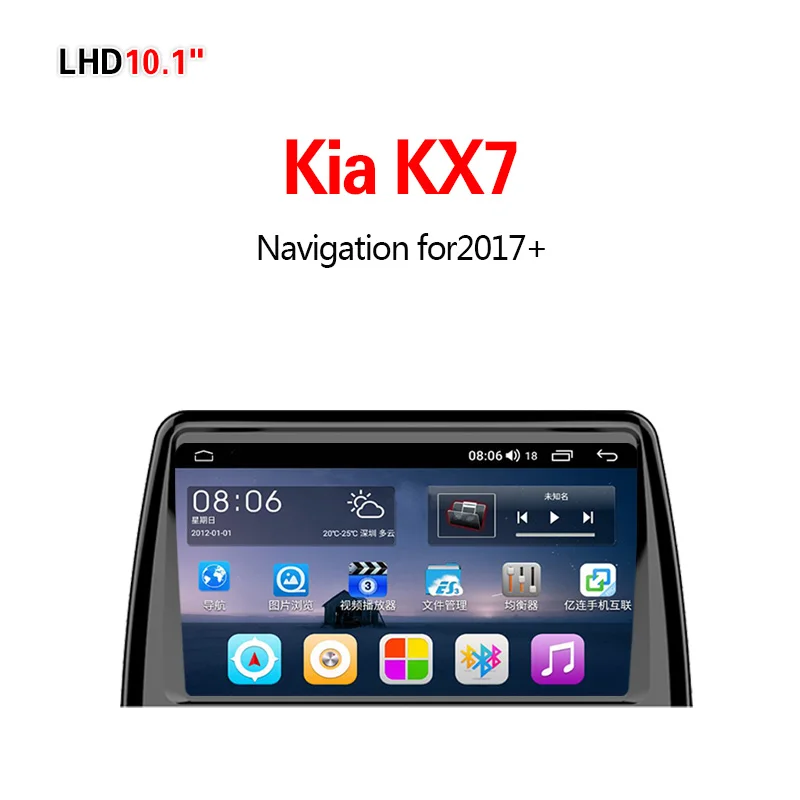 Lionet gps навигация для автомобиля Kia KX7+ 10,1 дюймов LK1008Y - Размер экрана, дюймов: 4G 8core 4G32G