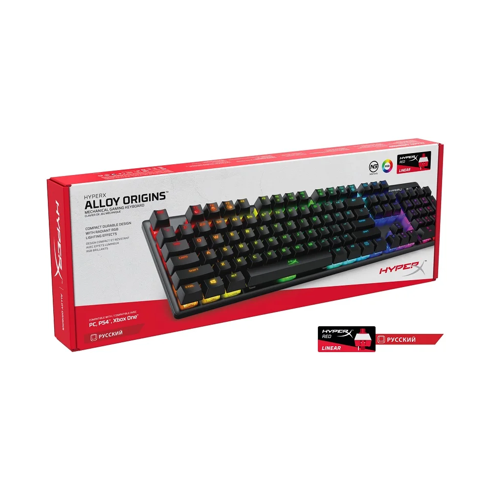 Игровая клавиатура HyperX Alloy Origins Red Switch (HX KB6RDX RU)|Клавиатуры| |