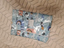 Bolsa de pañales estampada para bebé, impermeable, pañal seco, con cremallera, bolso para cochecito, bolsa de viaje al aire libre, bolsa de almacenamiento de pañales