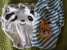 Pañales de tela reutilizables para entrenamiento de bebé, ropa interior lavable, bragas de pañales impermeables