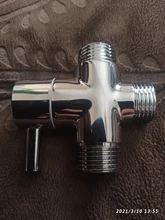 Faucet Spray-Nozzle-Converter Valve Diverter Water-Splitter Shower Bathroom Brass 