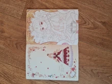 El reino de las niñas Anime Avatar dibujado a mano libro de colorear dibujos animados Loli acuarela pintura libro de técnicas