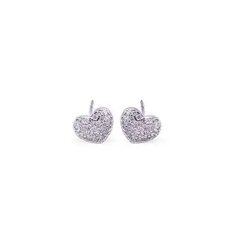 

Earrings-pouches made of silver "heart"