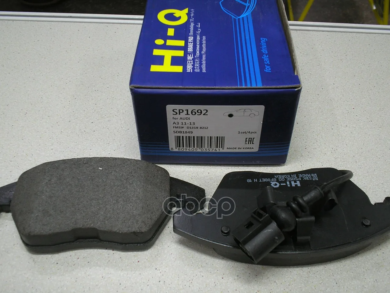 Колодки Тормозные Audi A3/Volkswagen G5/Passat 06/Touran 0306/Caddy 04 Пер. Sangsin Brake Sp1692 Sangsin brake арт. SP1692