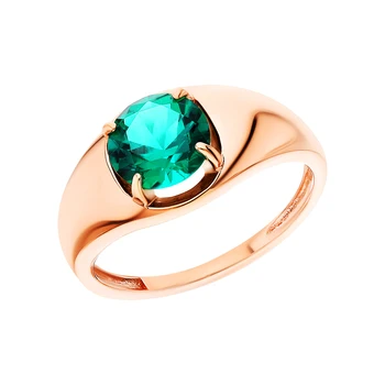 

Gold ring with emeralds sunlight sample 585