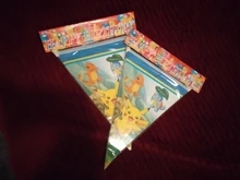 Papel triangular de Pokemon de Pikachu, 2,5 M, fiesta de cumpleaños para niños, Bandera de decoración de boda