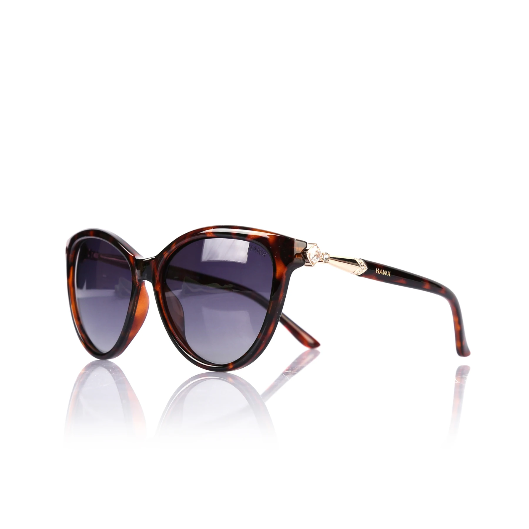 

Women's sunglasses hw 1803 03 bone Brown organic butterfly cat eye 56-16-135 hawk