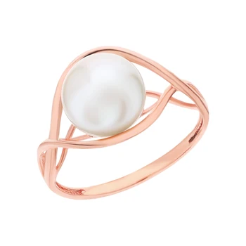 

Gold ring with pearls cultured sunlight sample 585