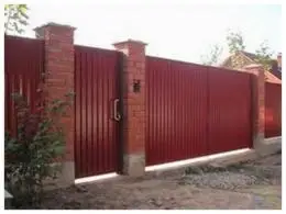 

Gate of профлиста from домострой in минусинске and абакане