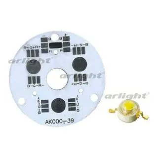 

027725 плата RGB emitter board (3x led, ak000-39)-1 pc Arlight