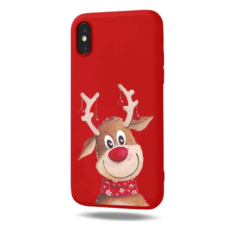 

Christmas Red Frosted Mobile Phone Protection Shell for iphone12/pro and Mainstream models