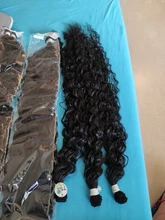 BOL Pelo Rizado de la onda de agua mechones extensiones de cabello sintético Rubio degradado 28 pulgadas sintético largo rizado armadura mechones para las mujeres