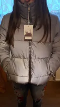 Puffer Jackets Coat Streetwear Reflective Women Winter Warm Night No AS262 Loose Fluorescent