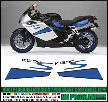 

K1200 S 2007 2008 WHITE BLUE STICKERS ADESIVI DECAL SET KIT