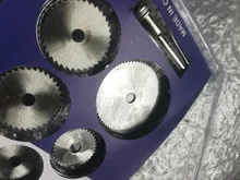 TASP-Juego de Mini hojas de sierra Circular, accesorios de herramientas rotativas de Disco de corte HSS para Dremel, Compatible con madera, plástico y aluminio, 6 uds.