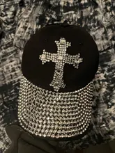 YARBUU Hat Baseball-Cap Rhinestone Cap Sun-Hat Adjustable Women Cotton for The