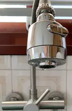 Kitchen Faucet Nozzle Sprayer Shower WATER-ROTATABLE-FILTER Splash-Proof Tap Stainless-Steel