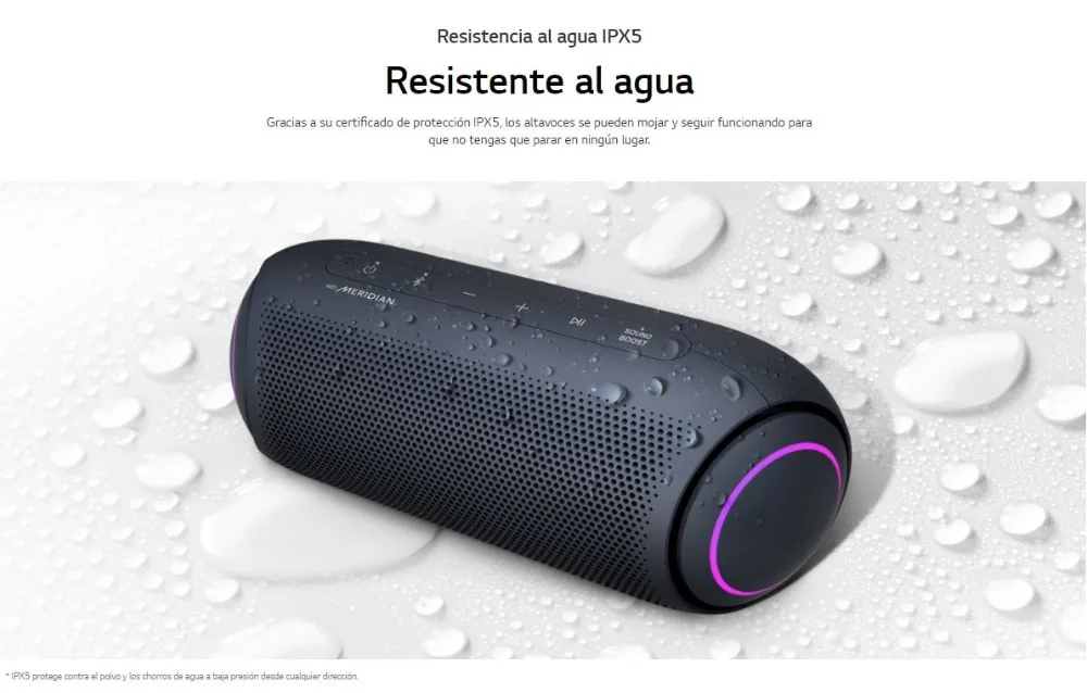LG XBOOM Go PL5 Portable Bluetooth Speaker with Meridian Audio Technology 4