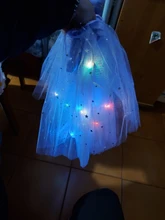 LED brillante luz niños niñas faldas Tutu de princesa niños boda fiesta de baile minifalda traje cosplay led ropa