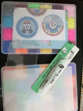 Hama-Cuentas de hierro de 72 colores para niños, Kit de cuentas de hierro, manualidades, juguete educativo, rompecabezas 3D
