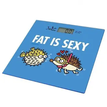 

BATHROOM SCALE JATA 294K FAT IS SEXY-CAPACITY 150KG - GRADUACION 100G-LCD VIEWFINDER LARGE SIZE-BASEMAN GLASS SECURITY