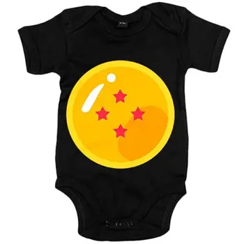 

Baby bodysuit illustration Ball 4-star grandpa Goku