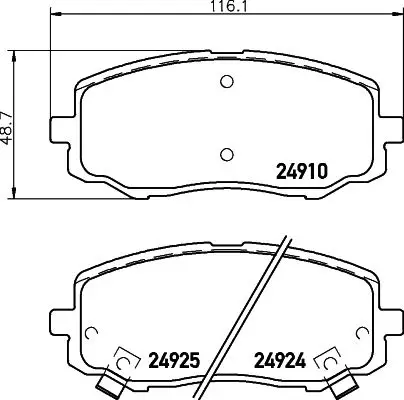 Колодки тормозные дисковые HELLA 8DB355028-771 | Автомобили и - Цена: 