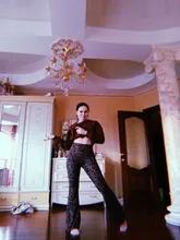 Sweetown marrón leopardo Y2K Joggers de cintura alta pantalones doble capa de red E chica estética Pantalones mujer pantalones de chándal