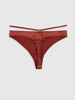 

Waist Detail Satin Thong Panties
