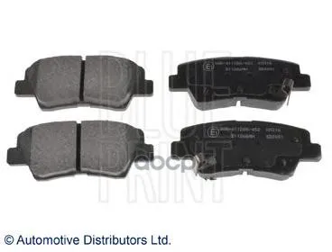 Колодки Тормозные Дисковые Hyundai: Accent Iv 1.410-, I40 Cw 1.6 Gdi, 1.7 Crdi, 2.0 Gdi 11- Blue Print арт. ADG042127