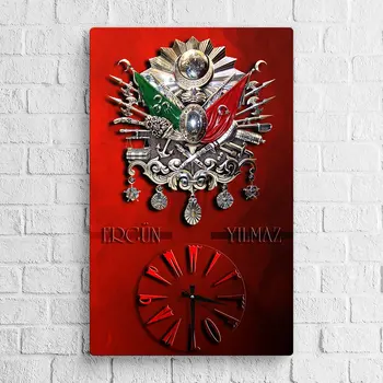 

Personalized Is Ottoman Crest Wooden Wall Clock (Model A6)